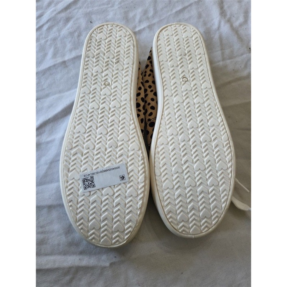 NWOT Jelly Pop 6 Polka Dot Loafer Sneakers Tie Up Tan Black 132175 - Picture 2 of 2